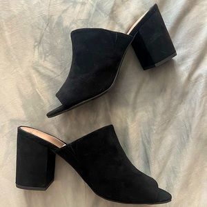 Target A New Day Faux Suede Heeled Mule Shoes - 9.5